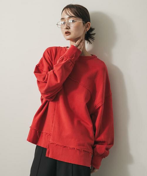 SENSE OF PLACE by URBAN RESEARCH / センスオブプレイス バイ アーバンリサーチ スウェット | キリカエピグメントルーズスウェット | 詳細1