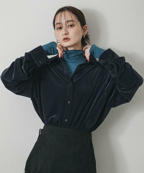 SENSE OF PLACE by URBAN RESEARCH / センスオブプレイス バイ アーバンリサーチ Tシャツ | 『毛玉防止』メローハイネックトップ | 詳細15