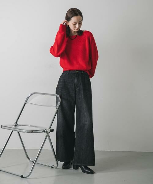 SENSE OF PLACE by URBAN RESEARCH / センスオブプレイス バイ アーバンリサーチ ニット・セーター | ボートネックヘアリーニット | 詳細4