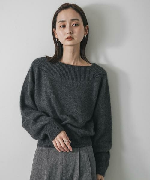 SENSE OF PLACE by URBAN RESEARCH / センスオブプレイス バイ アーバンリサーチ ニット・セーター | ボートネックヘアリーニット | 詳細24