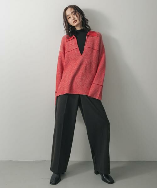 SENSE OF PLACE by URBAN RESEARCH / センスオブプレイス バイ アーバンリサーチ ニット・セーター | ルーズフカVネックセーター | 詳細3