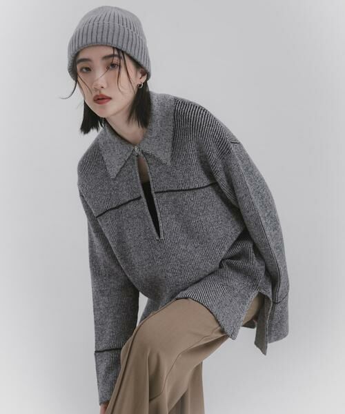 SENSE OF PLACE by URBAN RESEARCH / センスオブプレイス バイ アーバンリサーチ ニット・セーター | ルーズフカVネックセーター | 詳細26