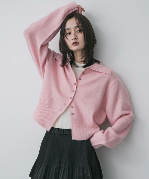 SENSE OF PLACE by URBAN RESEARCH / センスオブプレイス バイ アーバンリサーチ ニット・セーター | エリツキカーディガン(ピンク)