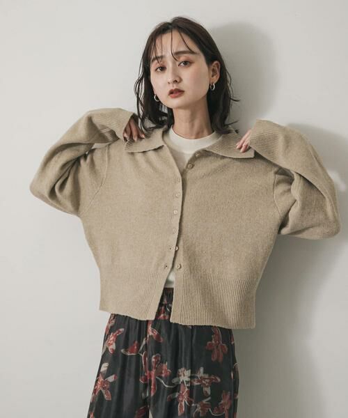 SENSE OF PLACE by URBAN RESEARCH / センスオブプレイス バイ アーバンリサーチ ニット・セーター | エリツキカーディガン(ベージュ)