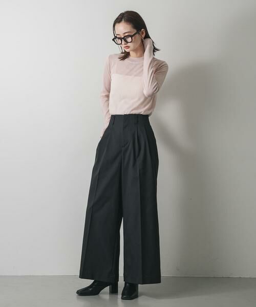 SENSE OF PLACE by URBAN RESEARCH / センスオブプレイス バイ アーバンリサーチ ニット・セーター | シアーハイネックセーター | 詳細3