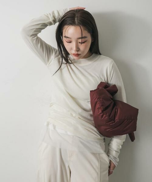 SENSE OF PLACE by URBAN RESEARCH / センスオブプレイス バイ アーバンリサーチ ニット・セーター | シアーハイネックセーター | 詳細12