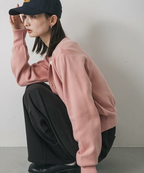 SENSE OF PLACE by URBAN RESEARCH/センスオブプレイス バイ アーバンリサーチ ポケットデザインカーディガン ピンク one SENSE OF PLACE by URBAN RESEARCH/センスオブプレイス バイ アーバンリサーチ ポケットデザインカーディガン ピンク one