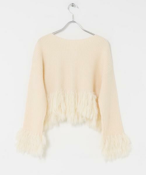SENSE OF PLACE by URBAN RESEARCH / センスオブプレイス バイ アーバンリサーチ ニット・セーター | フェザーフリンジセーター | 詳細20