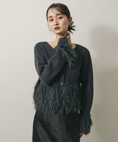 SENSE OF PLACE by URBAN RESEARCH / センスオブプレイス バイ アーバンリサーチ ニット・セーター | フェザーフリンジセーター | 詳細24