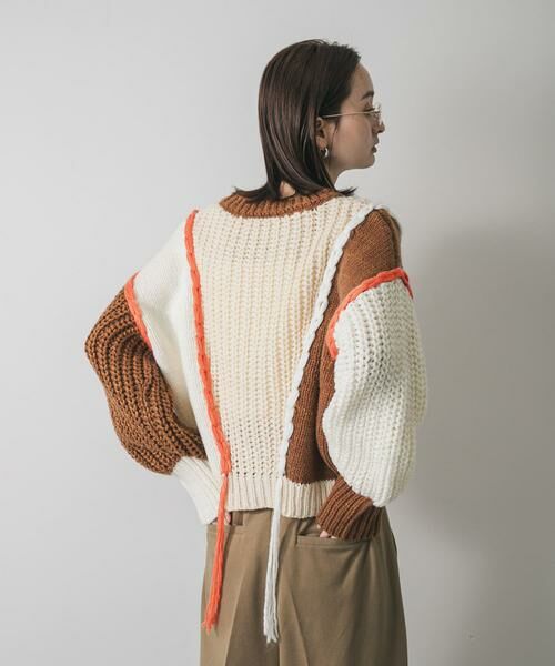 SENSE OF PLACE by URBAN RESEARCH / センスオブプレイス バイ アーバンリサーチ ニット・セーター | パッチワークセーター | 詳細3