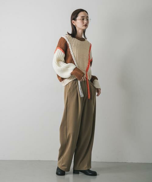 SENSE OF PLACE by URBAN RESEARCH / センスオブプレイス バイ アーバンリサーチ ニット・セーター | パッチワークセーター | 詳細4