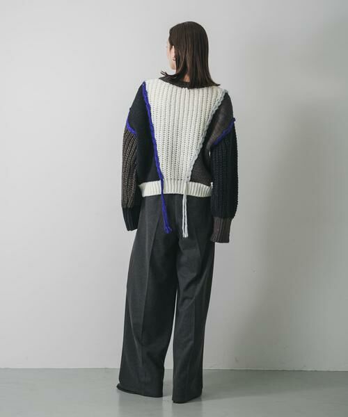 SENSE OF PLACE by URBAN RESEARCH / センスオブプレイス バイ アーバンリサーチ ニット・セーター | パッチワークセーター | 詳細24