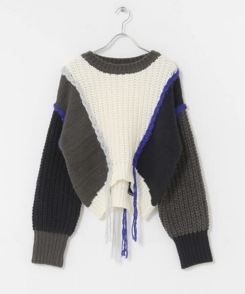 SENSE OF PLACE by URBAN RESEARCH / センスオブプレイス バイ アーバンリサーチ ニット・セーター | パッチワークセーター | 詳細25