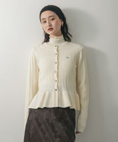 SENSE OF PLACE by URBAN RESEARCH / センスオブプレイス バイ アーバンリサーチ ニット・セーター | ミニケーブルペプラムセーター