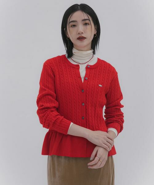 SENSE OF PLACE by URBAN RESEARCH / センスオブプレイス バイ アーバンリサーチ ニット・セーター | ミニケーブルペプラムセーター | 詳細2