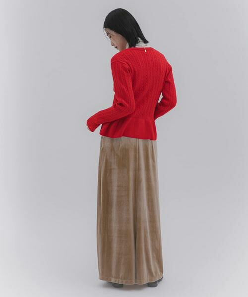 SENSE OF PLACE by URBAN RESEARCH / センスオブプレイス バイ アーバンリサーチ ニット・セーター | ミニケーブルペプラムセーター | 詳細6