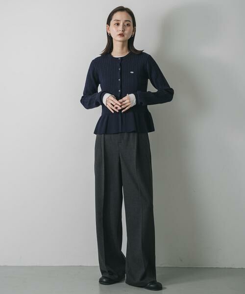 SENSE OF PLACE by URBAN RESEARCH / センスオブプレイス バイ アーバンリサーチ ニット・セーター | ミニケーブルペプラムセーター | 詳細11