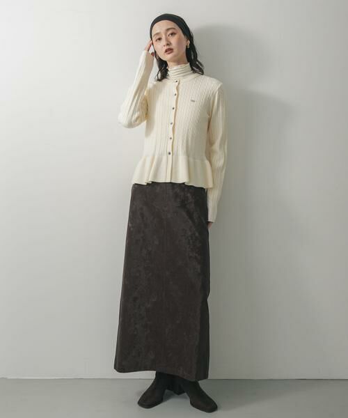 SENSE OF PLACE by URBAN RESEARCH / センスオブプレイス バイ アーバンリサーチ ニット・セーター | ミニケーブルペプラムセーター | 詳細19