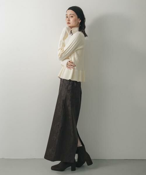 SENSE OF PLACE by URBAN RESEARCH / センスオブプレイス バイ アーバンリサーチ ニット・セーター | ミニケーブルペプラムセーター | 詳細20