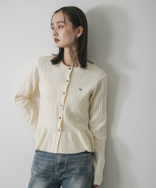 SENSE OF PLACE by URBAN RESEARCH / センスオブプレイス バイ アーバンリサーチ ニット・セーター | ミニケーブルペプラムセーター | 詳細21