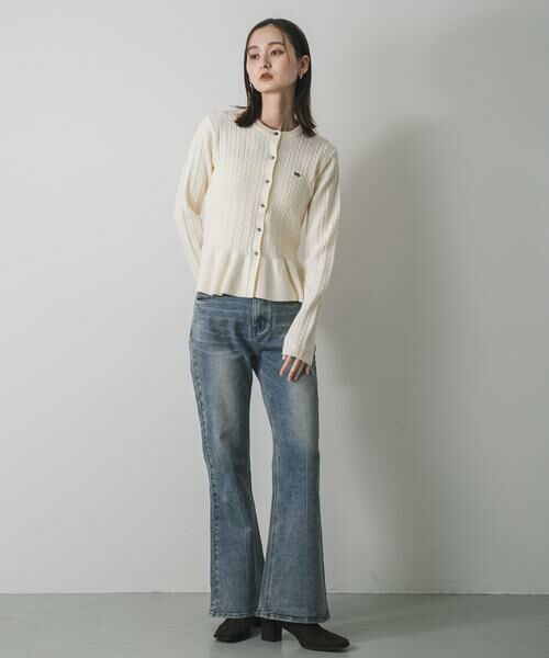 SENSE OF PLACE by URBAN RESEARCH / センスオブプレイス バイ アーバンリサーチ ニット・セーター | ミニケーブルペプラムセーター | 詳細22