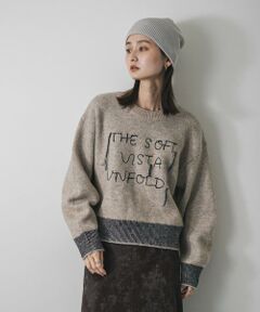 SENSE OF PLACE by URBAN RESEARCH / センスオブプレイス バイ アーバンリサーチ ニット・セーター | ロゴシシュウバイカラーリブニット