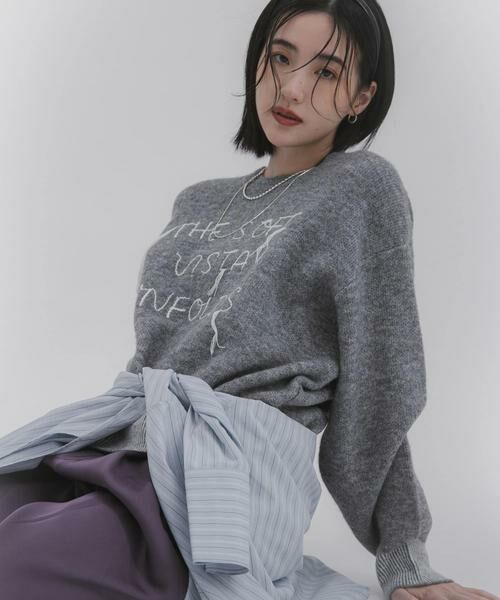 SENSE OF PLACE by URBAN RESEARCH / センスオブプレイス バイ アーバンリサーチ ニット・セーター | ロゴシシュウバイカラーリブニット | 詳細10