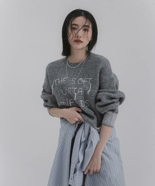 SENSE OF PLACE by URBAN RESEARCH / センスオブプレイス バイ アーバンリサーチ ニット・セーター | ロゴシシュウバイカラーリブニット | 詳細11