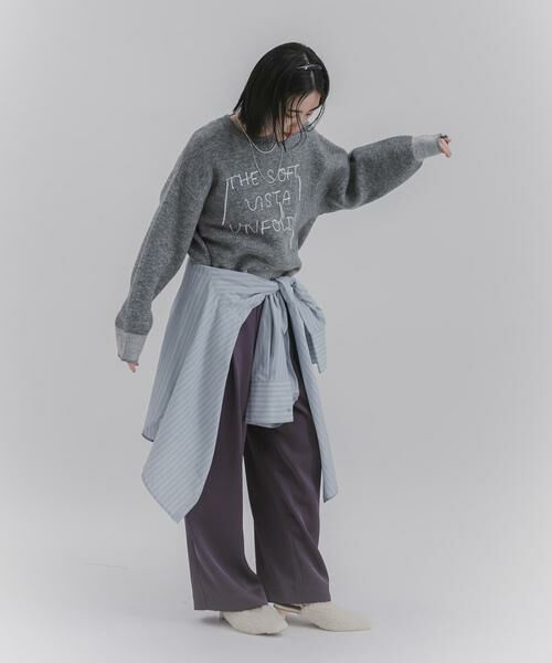 SENSE OF PLACE by URBAN RESEARCH / センスオブプレイス バイ アーバンリサーチ ニット・セーター | ロゴシシュウバイカラーリブニット | 詳細14