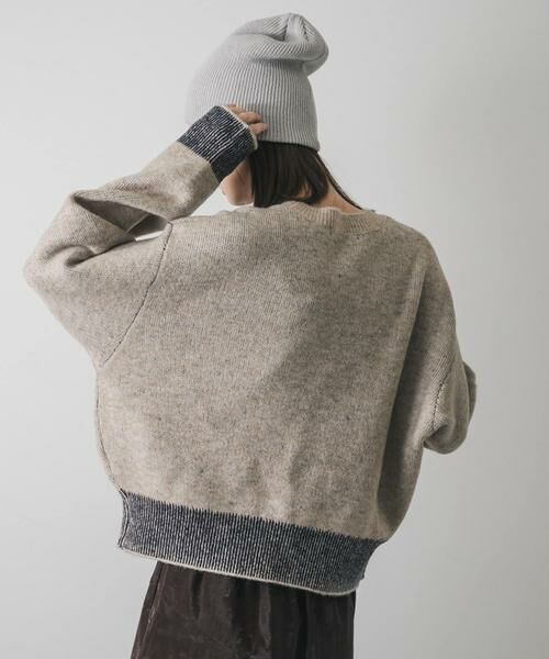 SENSE OF PLACE by URBAN RESEARCH / センスオブプレイス バイ アーバンリサーチ ニット・セーター | ロゴシシュウバイカラーリブニット | 詳細20