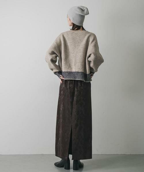 SENSE OF PLACE by URBAN RESEARCH / センスオブプレイス バイ アーバンリサーチ ニット・セーター | ロゴシシュウバイカラーリブニット | 詳細22