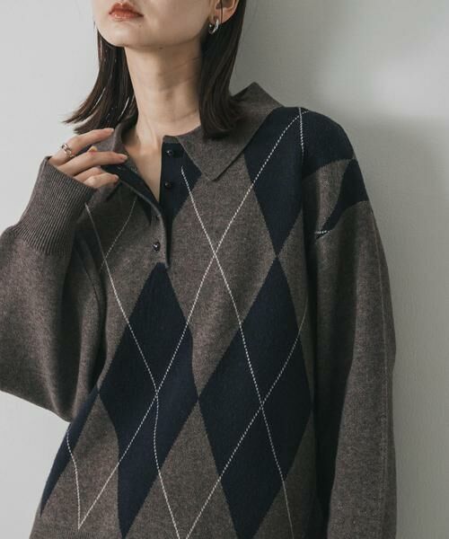 SENSE OF PLACE by URBAN RESEARCH / センスオブプレイス バイ アーバンリサーチ ニット・セーター | ポロシャツジャガードセーター | 詳細1