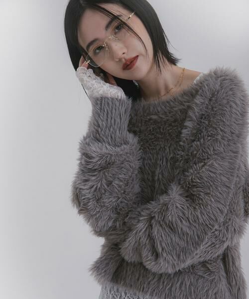 SENSE OF PLACE by URBAN RESEARCH / センスオブプレイス バイ アーバンリサーチ ニット・セーター | ミックスシャギーセーター | 詳細3