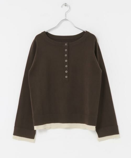 SENSE OF PLACE by URBAN RESEARCH / センスオブプレイス バイ アーバンリサーチ ニット・セーター | ヘンリーネックレイヤードセーター | 詳細5