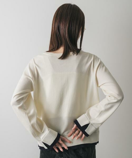 SENSE OF PLACE by URBAN RESEARCH / センスオブプレイス バイ アーバンリサーチ ニット・セーター | ヘンリーネックレイヤードセーター | 詳細12