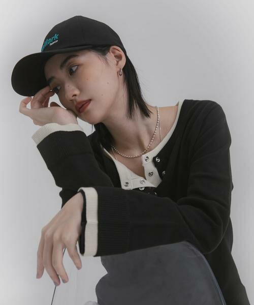 SENSE OF PLACE by URBAN RESEARCH / センスオブプレイス バイ アーバンリサーチ ニット・セーター | ヘンリーネックレイヤードセーター(ブラック)