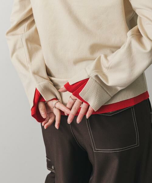 SENSE OF PLACE by URBAN RESEARCH / センスオブプレイス バイ アーバンリサーチ ニット・セーター | ヘンリーネックレイヤードセーター | 詳細25