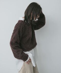 SENSE OF PLACE by URBAN RESEARCH / センスオブプレイス バイ アーバンリサーチ ニット・セーター | クロップドシャギーセーター