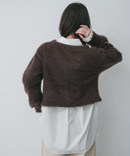 SENSE OF PLACE by URBAN RESEARCH / センスオブプレイス バイ アーバンリサーチ ニット・セーター | クロップドシャギーセーター | 詳細3