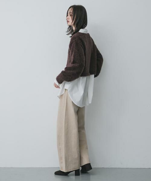 SENSE OF PLACE by URBAN RESEARCH / センスオブプレイス バイ アーバンリサーチ ニット・セーター | クロップドシャギーセーター | 詳細5