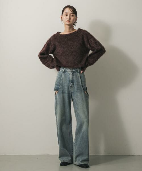 SENSE OF PLACE by URBAN RESEARCH / センスオブプレイス バイ アーバンリサーチ ニット・セーター | クロップドシャギーセーター | 詳細6