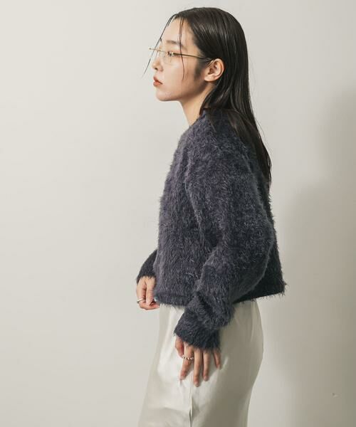 SENSE OF PLACE by URBAN RESEARCH / センスオブプレイス バイ アーバンリサーチ ニット・セーター | クロップドシャギーセーター | 詳細10