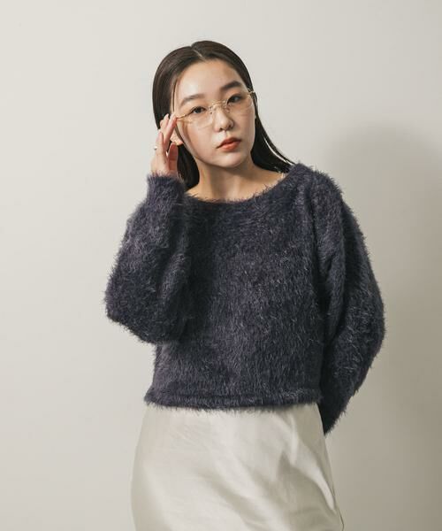 SENSE OF PLACE by URBAN RESEARCH / センスオブプレイス バイ アーバンリサーチ ニット・セーター | クロップドシャギーセーター | 詳細14