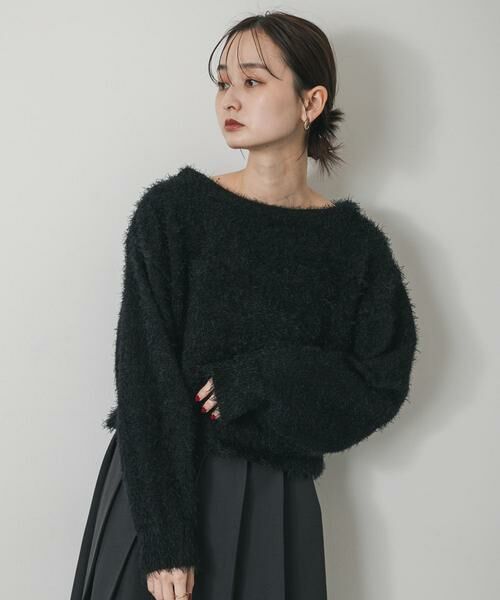 SENSE OF PLACE by URBAN RESEARCH / センスオブプレイス バイ アーバンリサーチ ニット・セーター | クロップドシャギーセーター | 詳細15