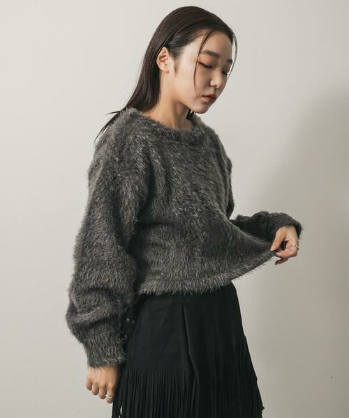 SENSE OF PLACE by URBAN RESEARCH / センスオブプレイス バイ アーバンリサーチ ニット・セーター | クロップドシャギーセーター | 詳細22