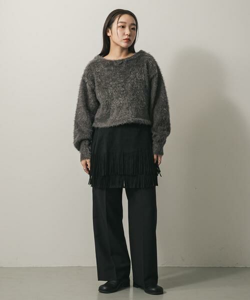 SENSE OF PLACE by URBAN RESEARCH / センスオブプレイス バイ アーバンリサーチ ニット・セーター | クロップドシャギーセーター | 詳細25