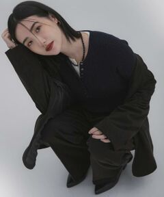 SENSE OF PLACE by URBAN RESEARCH / センスオブプレイス バイ アーバンリサーチ ニット・セーター | 『洗濯可』シシュウヘンリーネックミニケーブルセーター