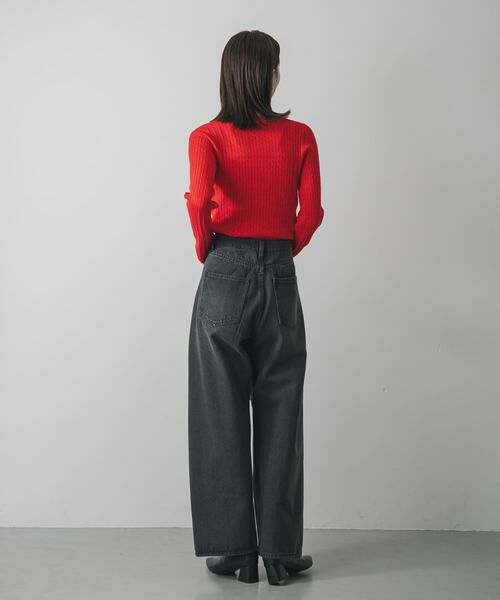 SENSE OF PLACE by URBAN RESEARCH / センスオブプレイス バイ アーバンリサーチ ニット・セーター | 『洗濯可』シシュウヘンリーネックミニケーブルセーター | 詳細5