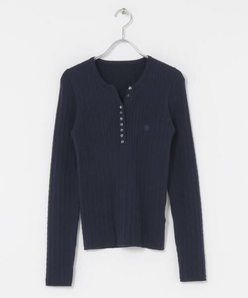 SENSE OF PLACE by URBAN RESEARCH / センスオブプレイス バイ アーバンリサーチ ニット・セーター | 『洗濯可』シシュウヘンリーネックミニケーブルセーター | 詳細19