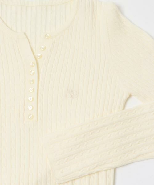 SENSE OF PLACE by URBAN RESEARCH / センスオブプレイス バイ アーバンリサーチ ニット・セーター | 『洗濯可』シシュウヘンリーネックミニケーブルセーター | 詳細26